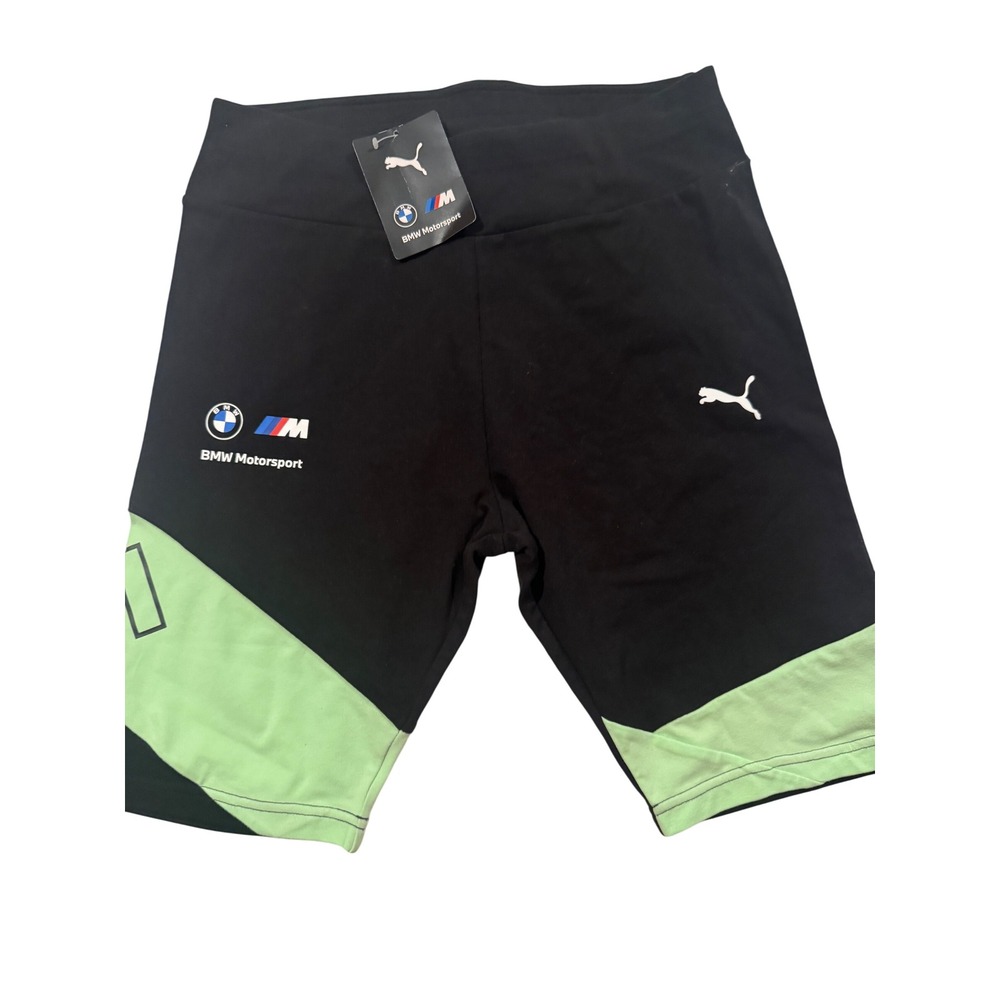 Puma BMW M Motorsport Womens Short Tights Black Paradise Medium NWT